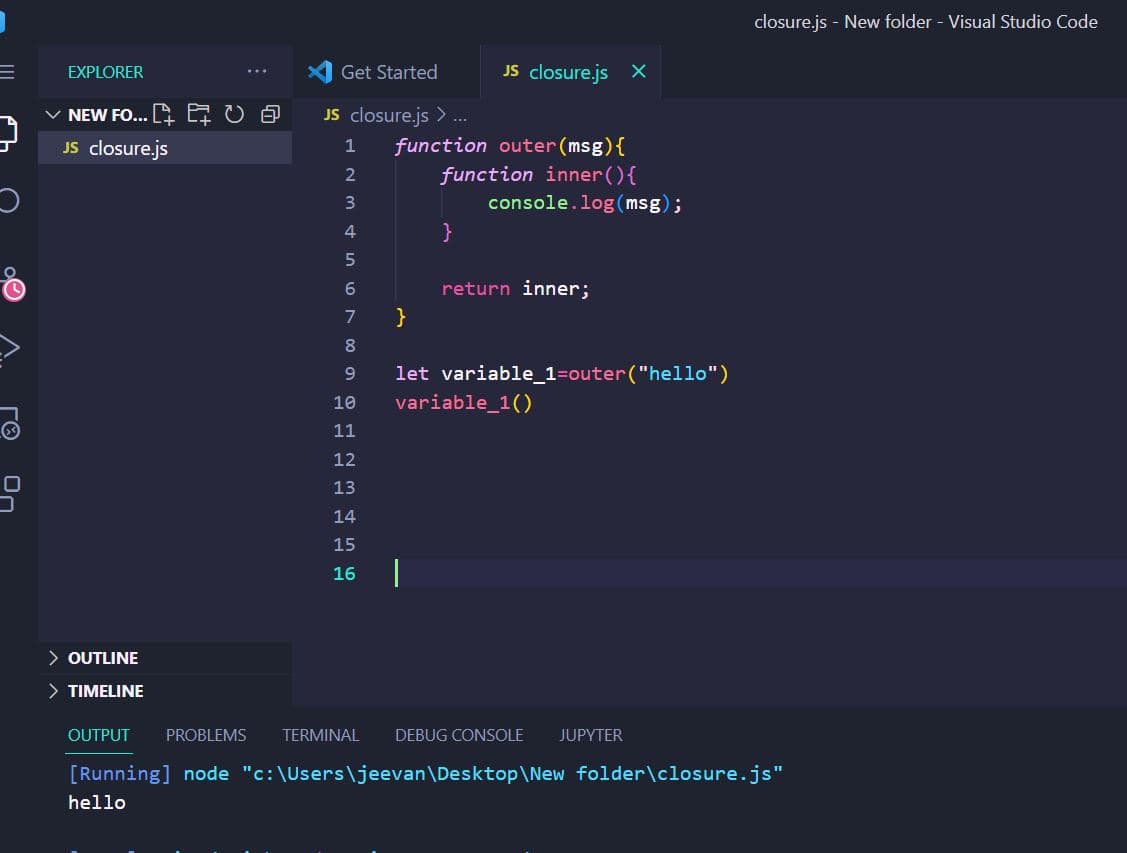 Closures in JavaScript